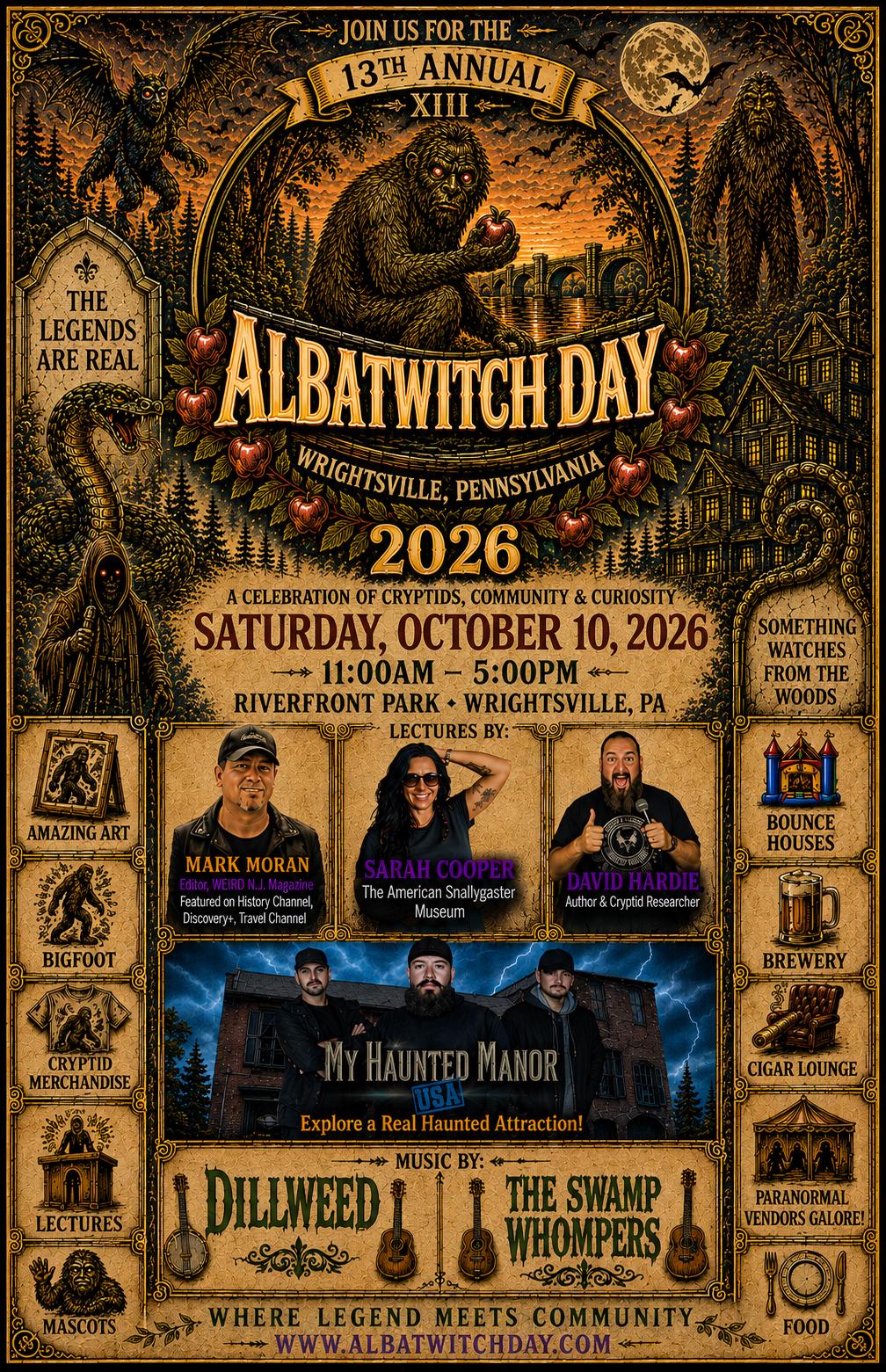 A vintage-style event poster for 
