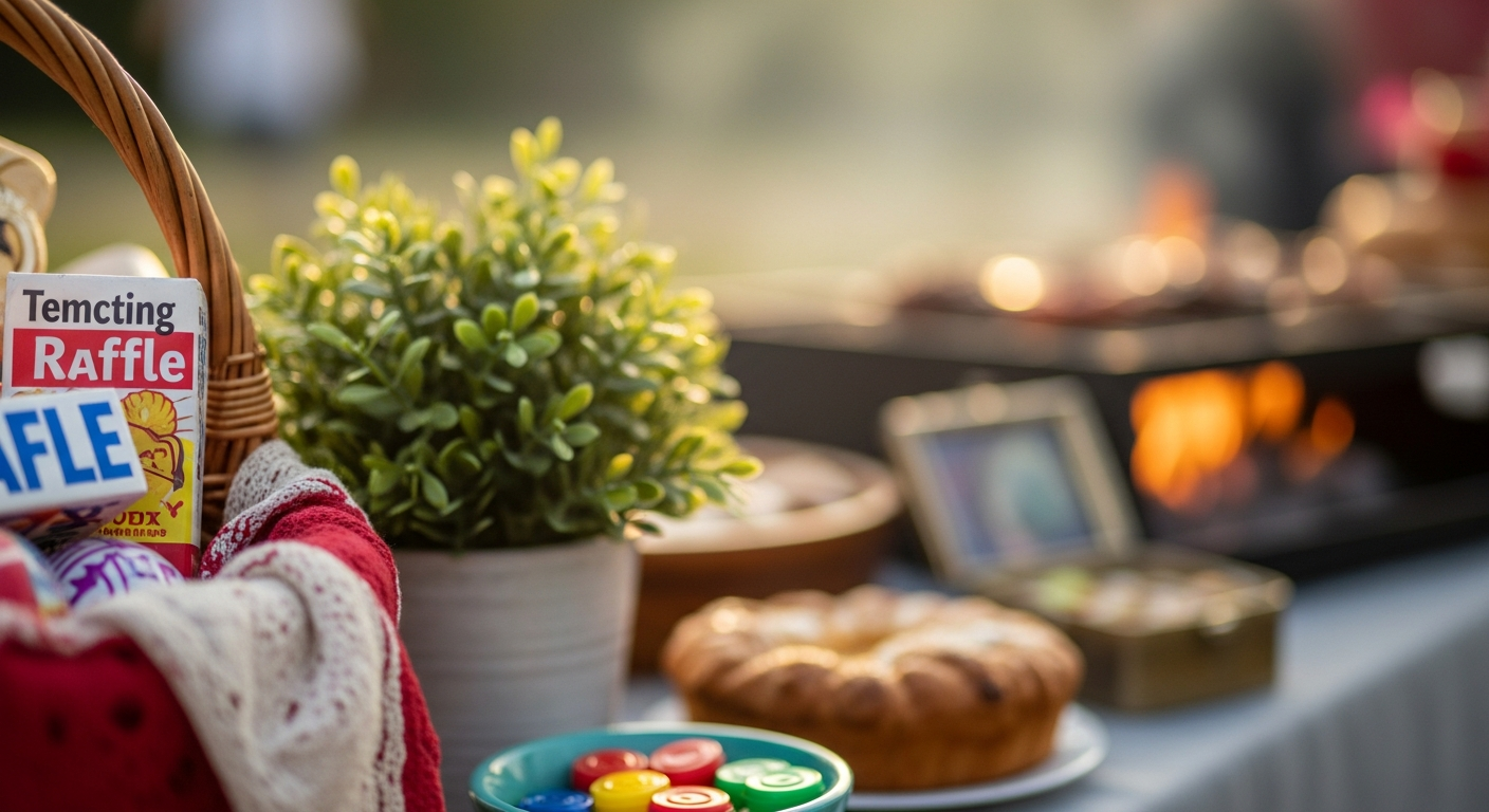 A wicker basket containing a 